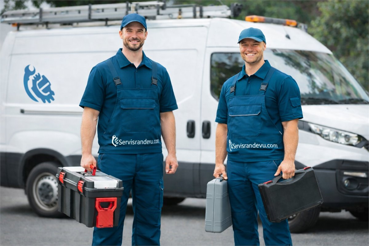 Teknik servis ekibi ve servis aracı